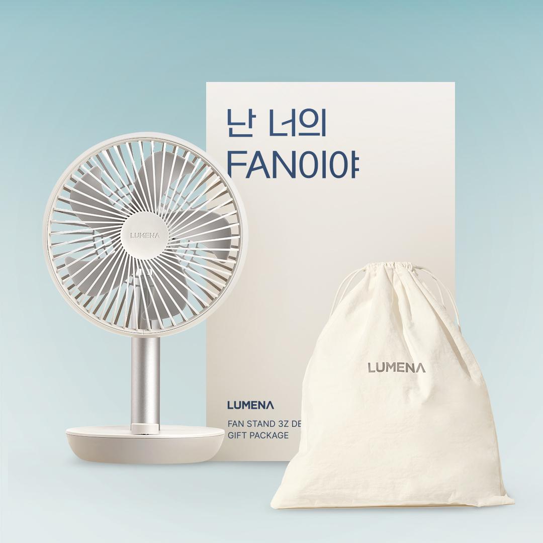 [단독/선물패키지]루메나 탁상용 무선 선풍기 FAN STAND 3Z