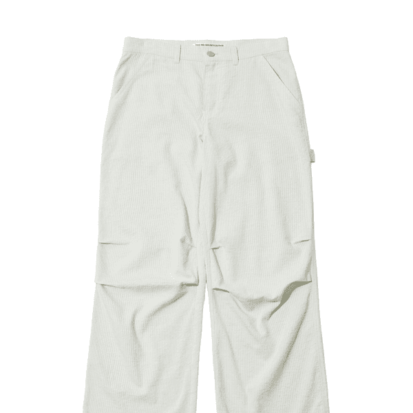 RABBIT EMBROIDERY STRIPE CARPENTER PANTS (MINT)