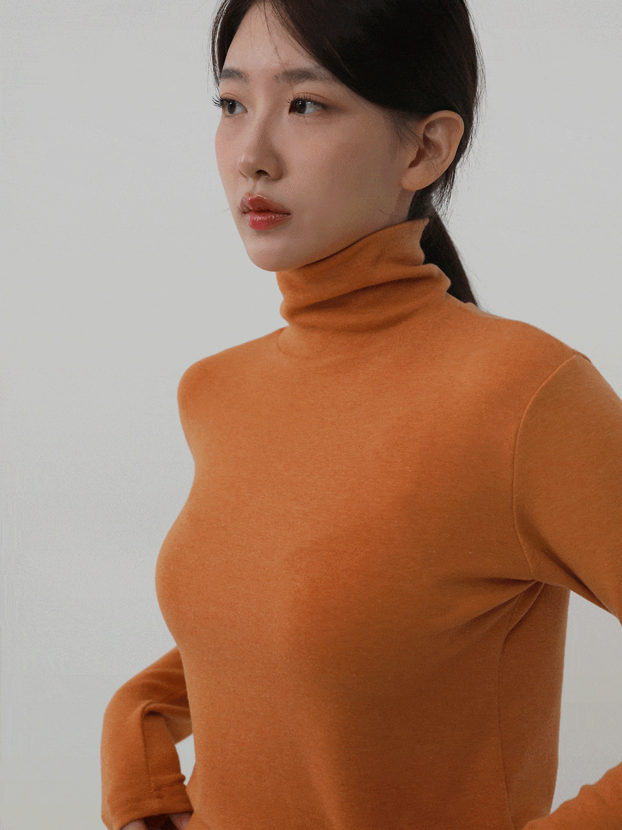 TURTLENECK T-SHIRT.001 -Wool,Tencel /5color