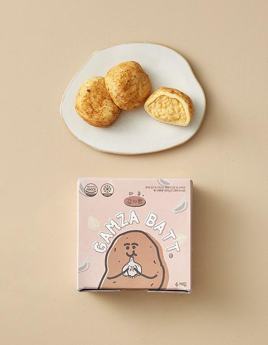 [감자밭] 춘천 달콤 마늘 감자빵(4개입)