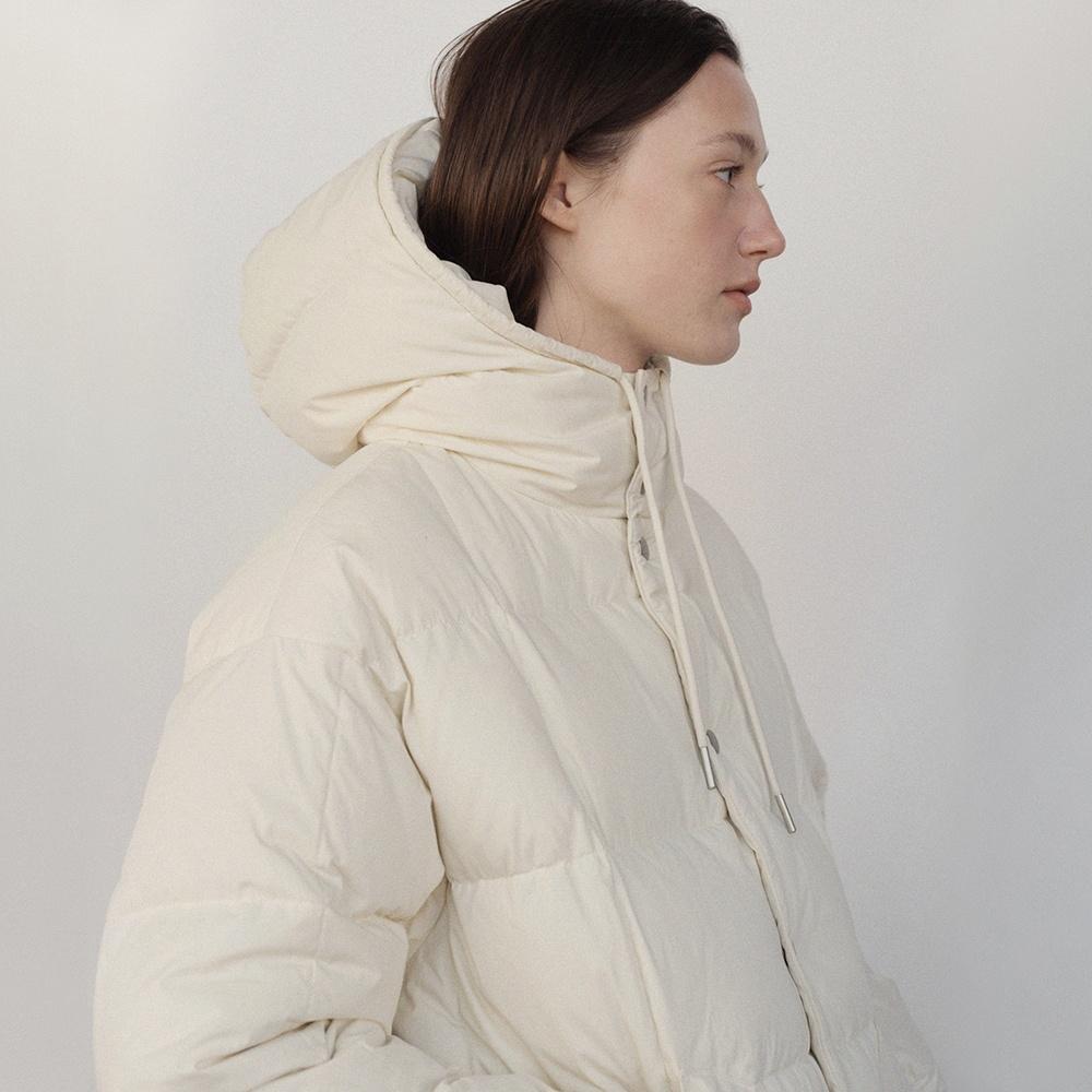 Dunne Half Padding Jumper (Cream)