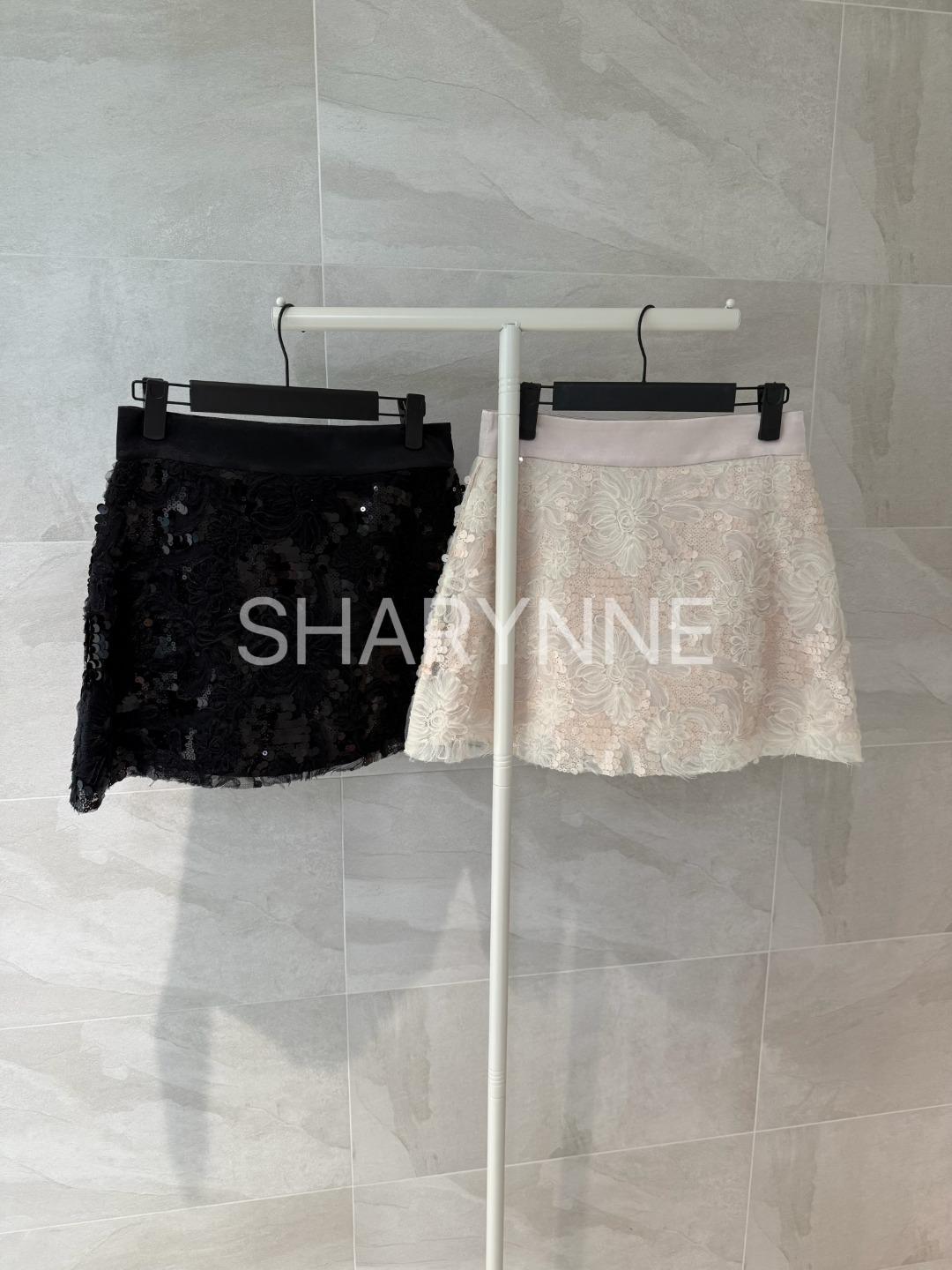 샤린느 프레져 스커트 [치마바지/스팽클/꽃]