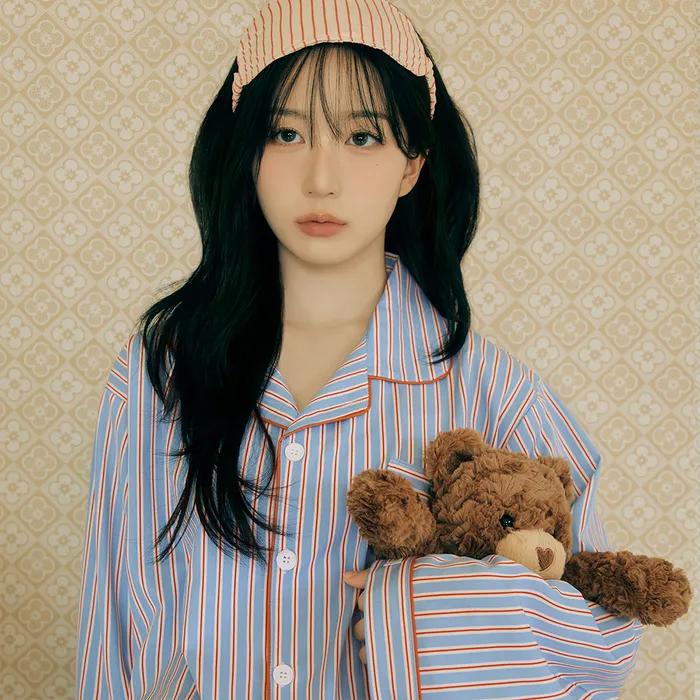 [해원 Pick] 시에르 실크핏 긴팔 커플 잠옷 세트