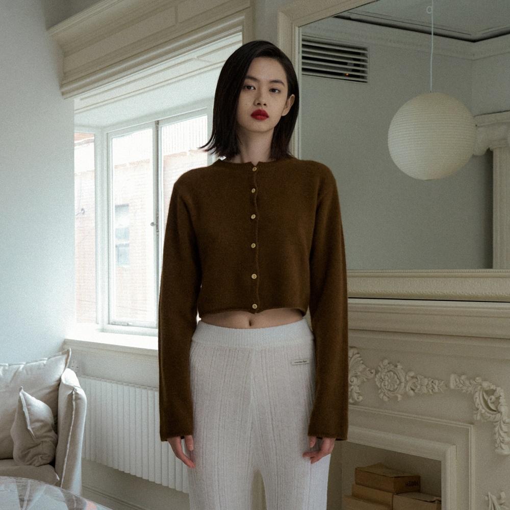RACCOON MINI CARDIGAN_BROWN