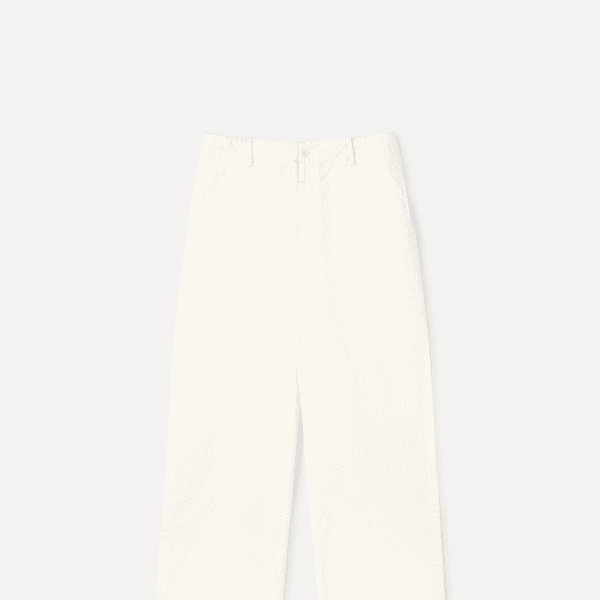 Marvin light cotton chino pants ivory