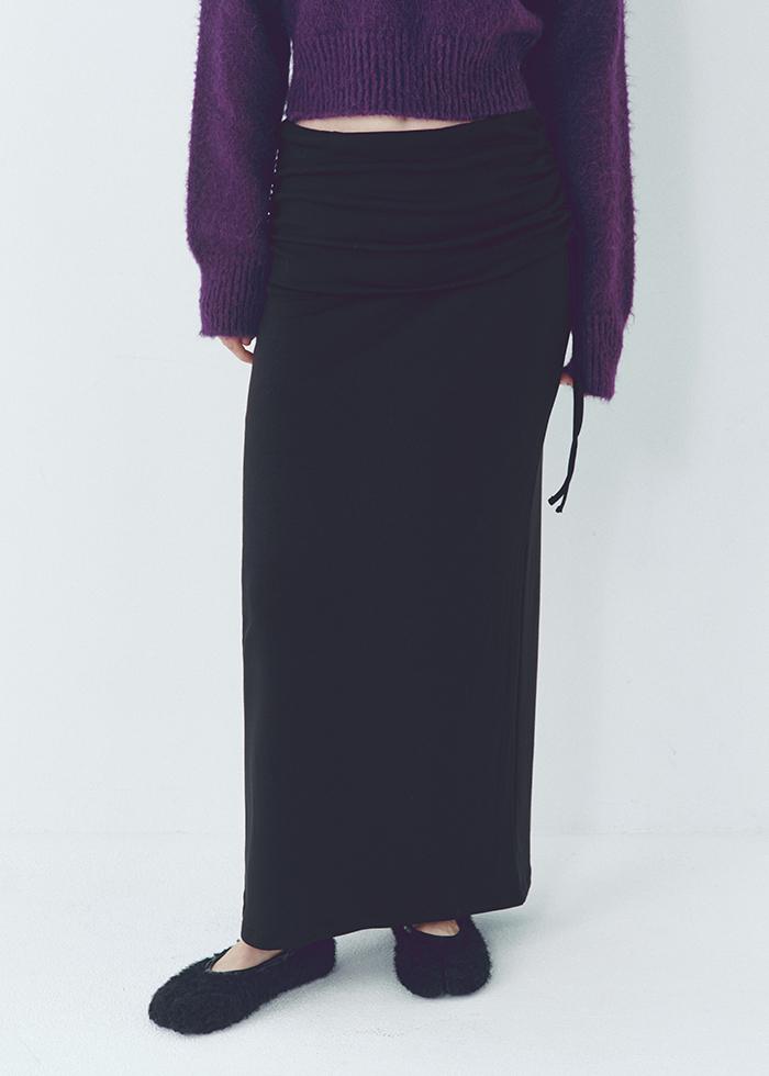 [12/5 예약발송] Every Day Comfort Long Skirt (FW)_CTS623(Black)