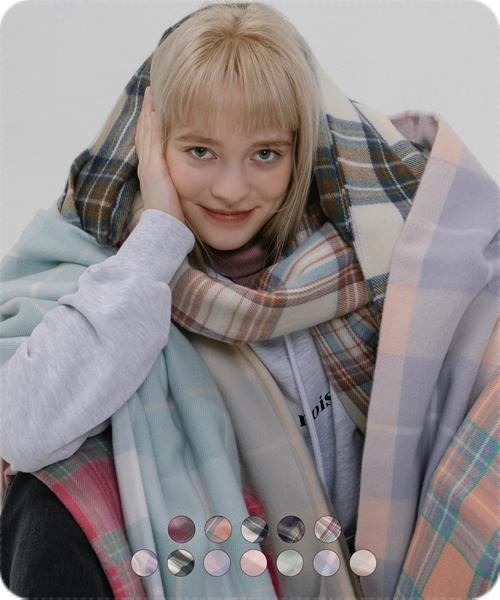 프리미어 클래식 체크 머플러 (12색상)