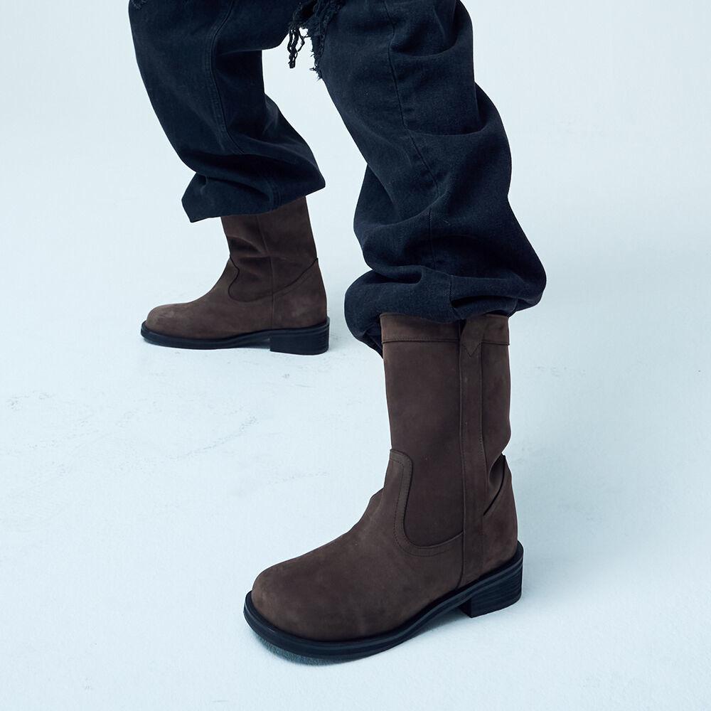 Homs middle boots(Brown)
