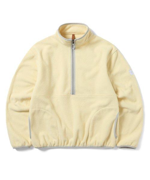 Fleece Half Zip Pullover Lemon