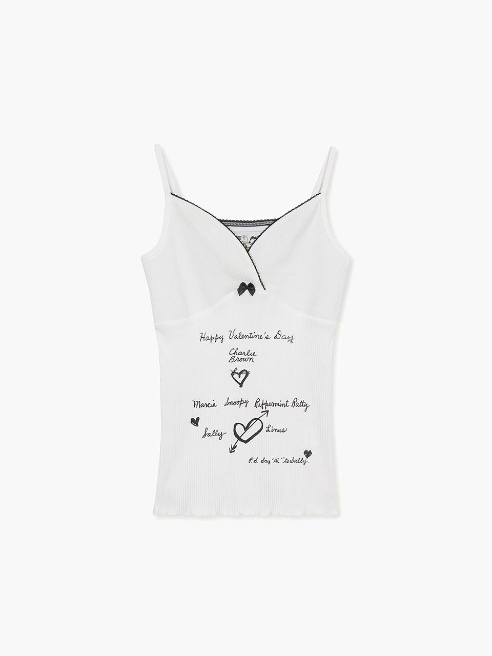 MGSWD | PEANUTS TRIANGLE CAMISOLE T-SHIRT_white