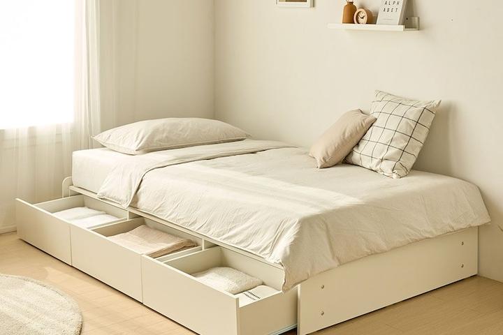 원스 헤드리스 컬러핏 수납침대 SS/Q (매트선택)