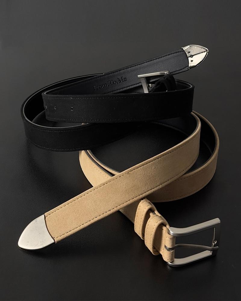 [Made] Legacy Suede Belt,남자 여자 남녀공용 스웨이드 레더 가죽 버클 벨트