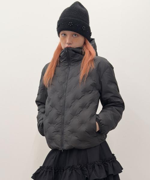 Bonded Dot Down Jacket [Black]