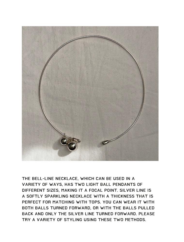 bell line necklace