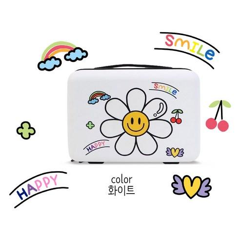 쁘띠끄 데이지 레디백 미니캐리어 14인치 화이트 - 여행가방/소품 | 쿠팡