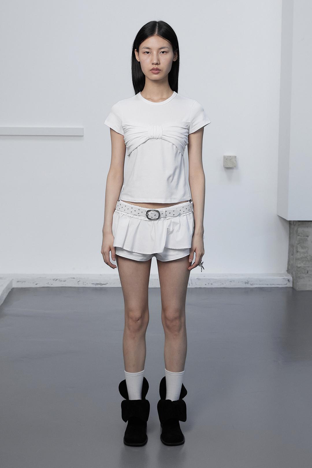 [EXCLUSIVE] FRILL BANDING SKORT / WHITE