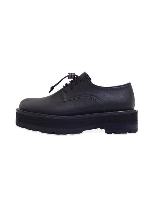 [VEGAN TIGER x Finoacinque] Square platform loafers_black