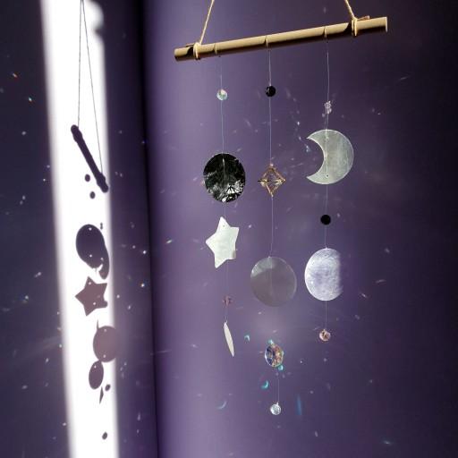 (주문폭주)🌌오로라🌌 썬캐쳐 자개모빌 월행잉