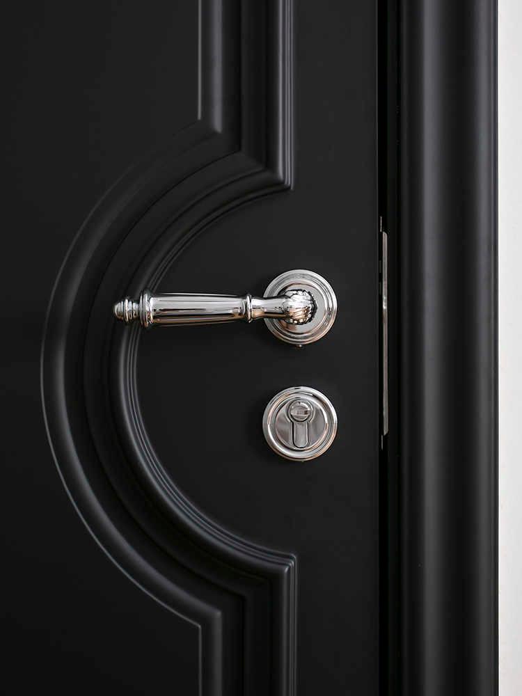 북유럽 럭셔리 엠퍼럴 레트로 실버 2단 방문 손잡이 가구 손잡이 인테리어