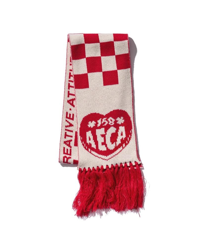 AECA LOVE FOOTBALL MUFFLER-RED
