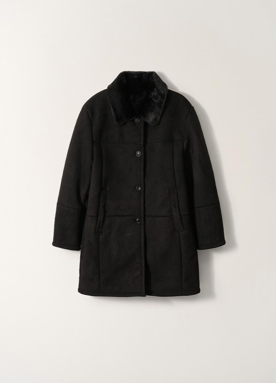3RD / Savoy shearling coat (Black)