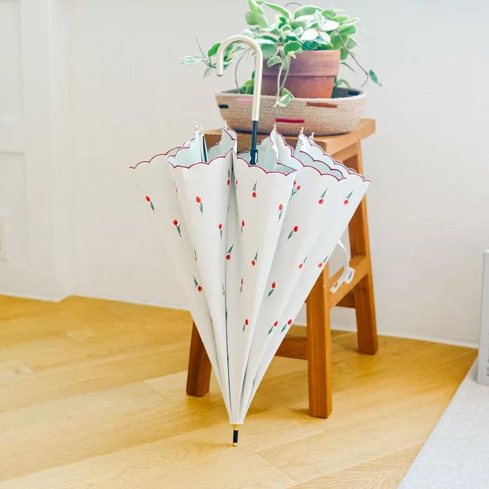 wpc양산 쁘띠튤립 UV차단 99.9% 암막 장양산 81-12139-101