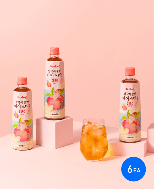 [티로그] 납작복숭아 아이스티 홍차 500ml (6EA)