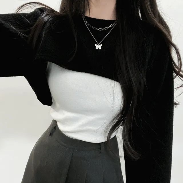 [단독진행] 볼레로 크롭 니트