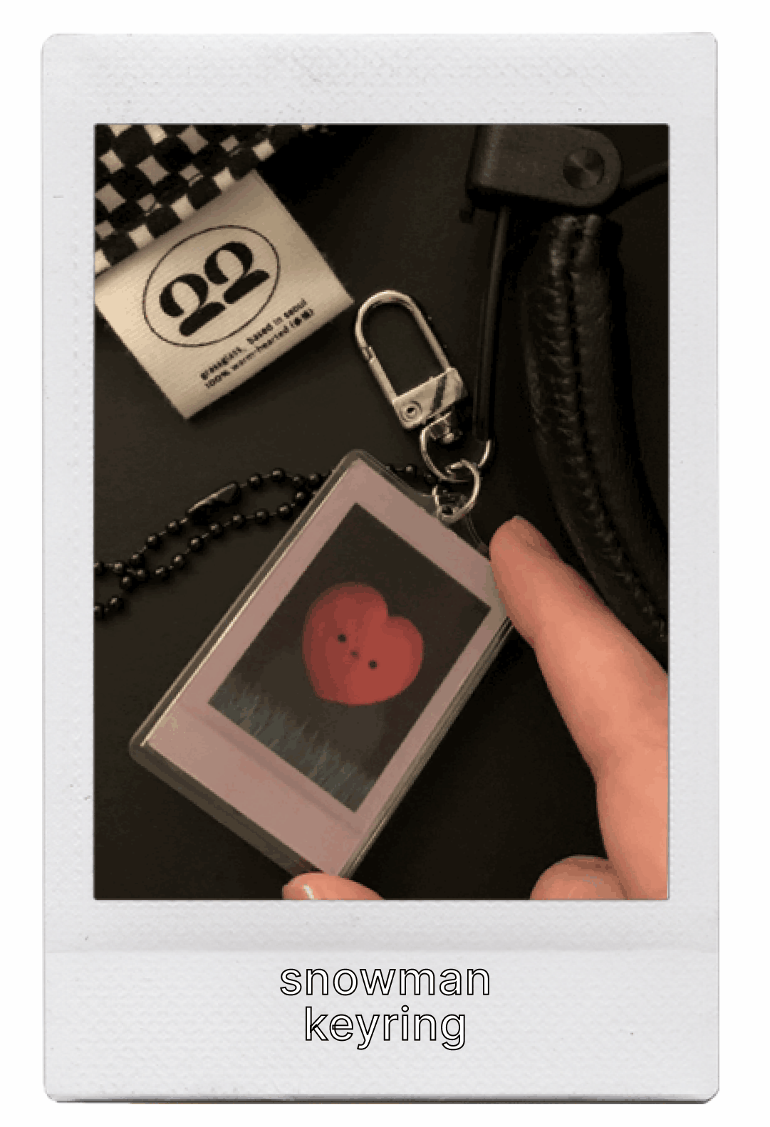 ⑤ [11月18日 배송예정] 눈사람 렌티큘러 키링
