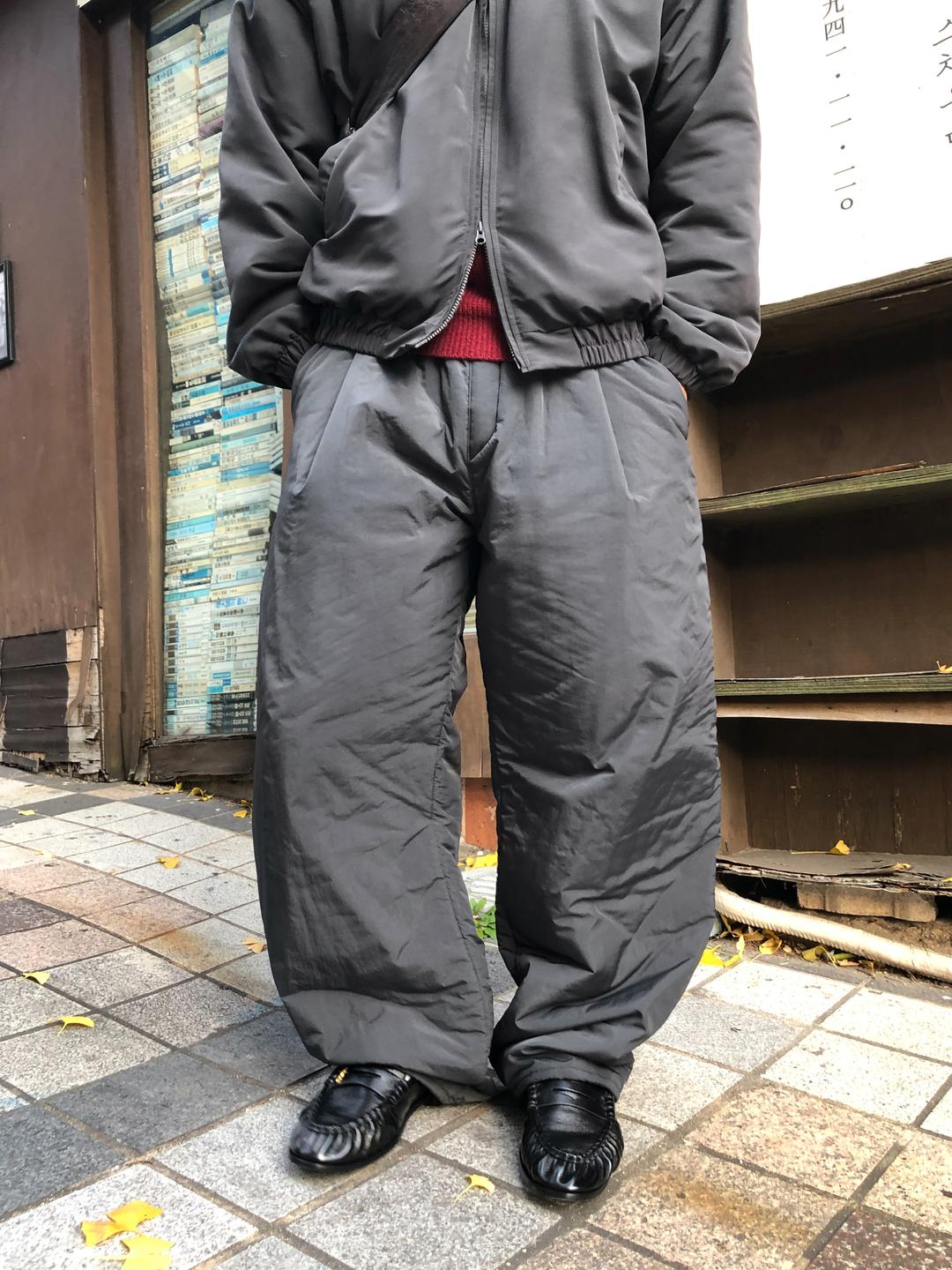 CURVED NYLON PADDED PANTS