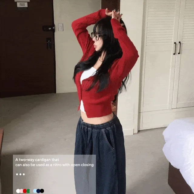 [허리잘록🍂/투웨이] 8color 꽈배기 캐시미어 스퀘어 투웨이 니트 가디건