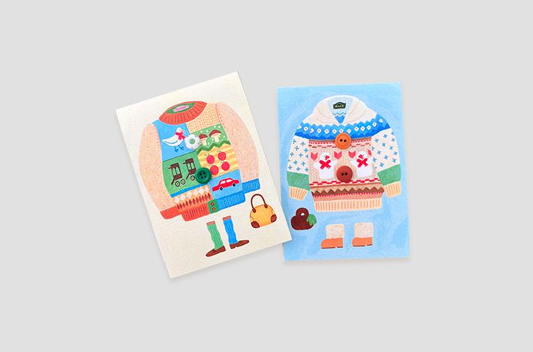 [a letter from] 단추카드