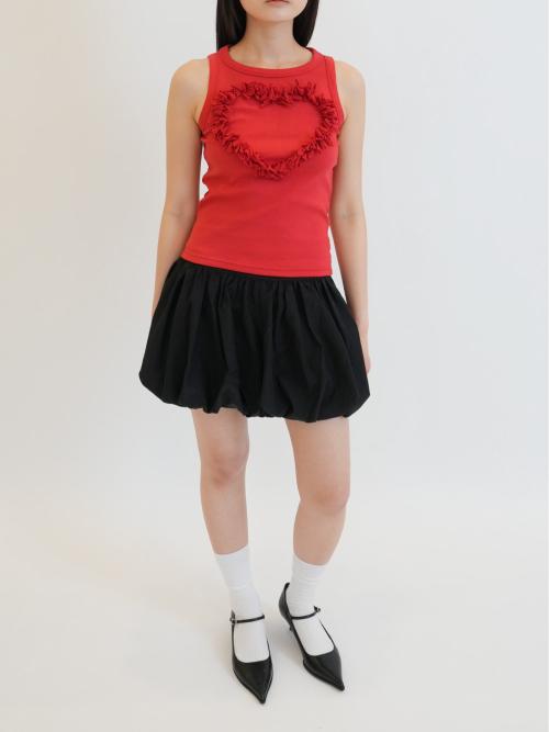 Heart Punching Top, red