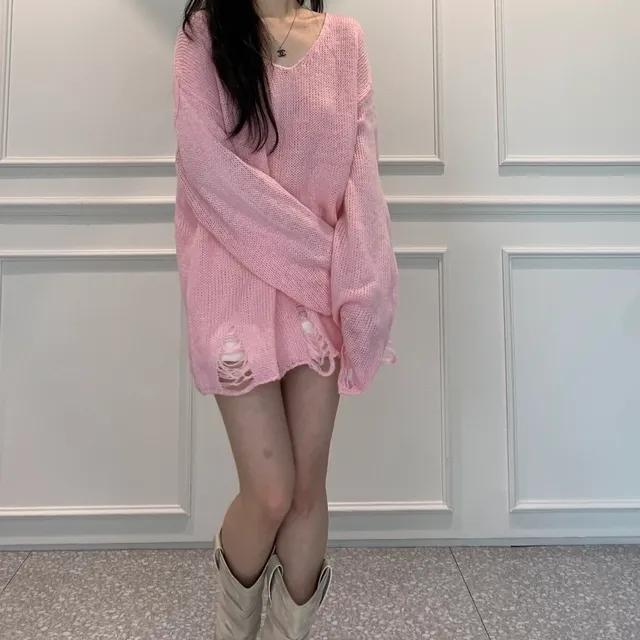 (빠른발송) 스카시 빈티지 니트 미니 원피스 (2col)