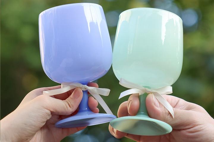 뉴티지 벨 고블렛 밀크글라스 와인잔 3color
