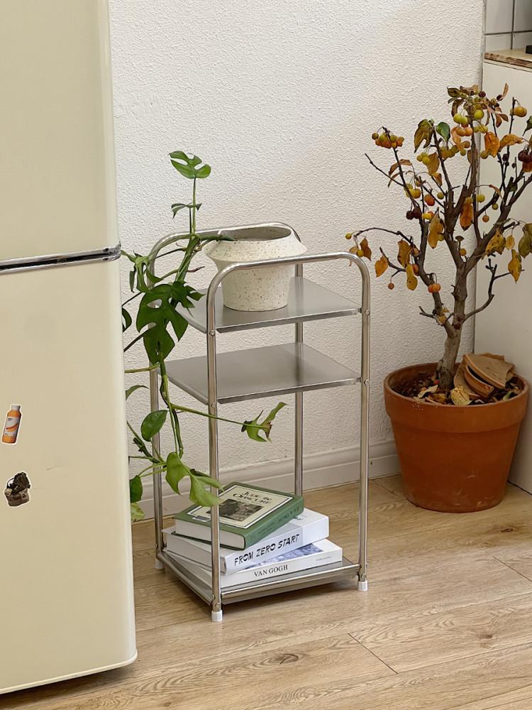 3단 트롤리 스텐 모던미드센츄리 이동식 선반 주방카트 무빙카트