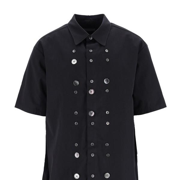 Bless me button shirts(Black)