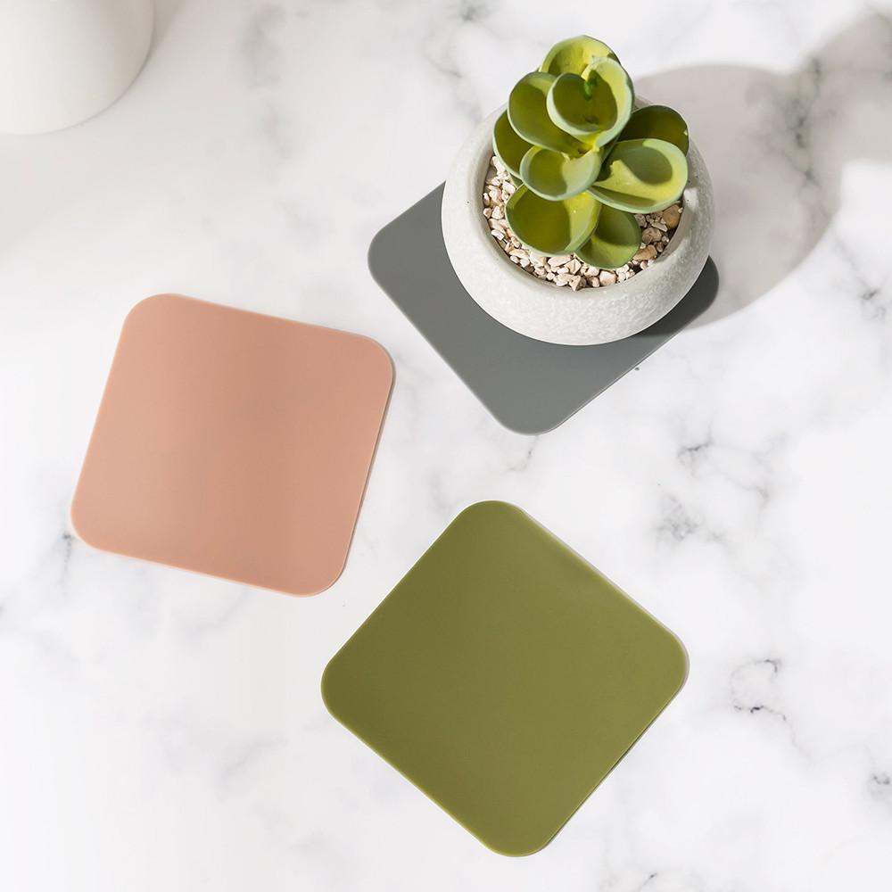 플라이토 실리콘 사각 컵받침 10cm 티코스터