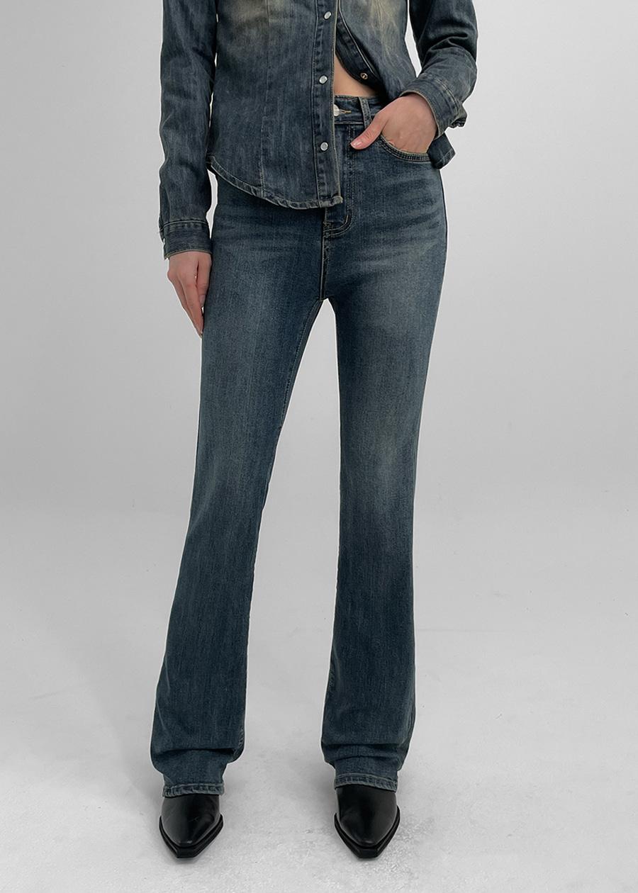 [B-DENIM] LONG SLIM BOOTS-CUT 017