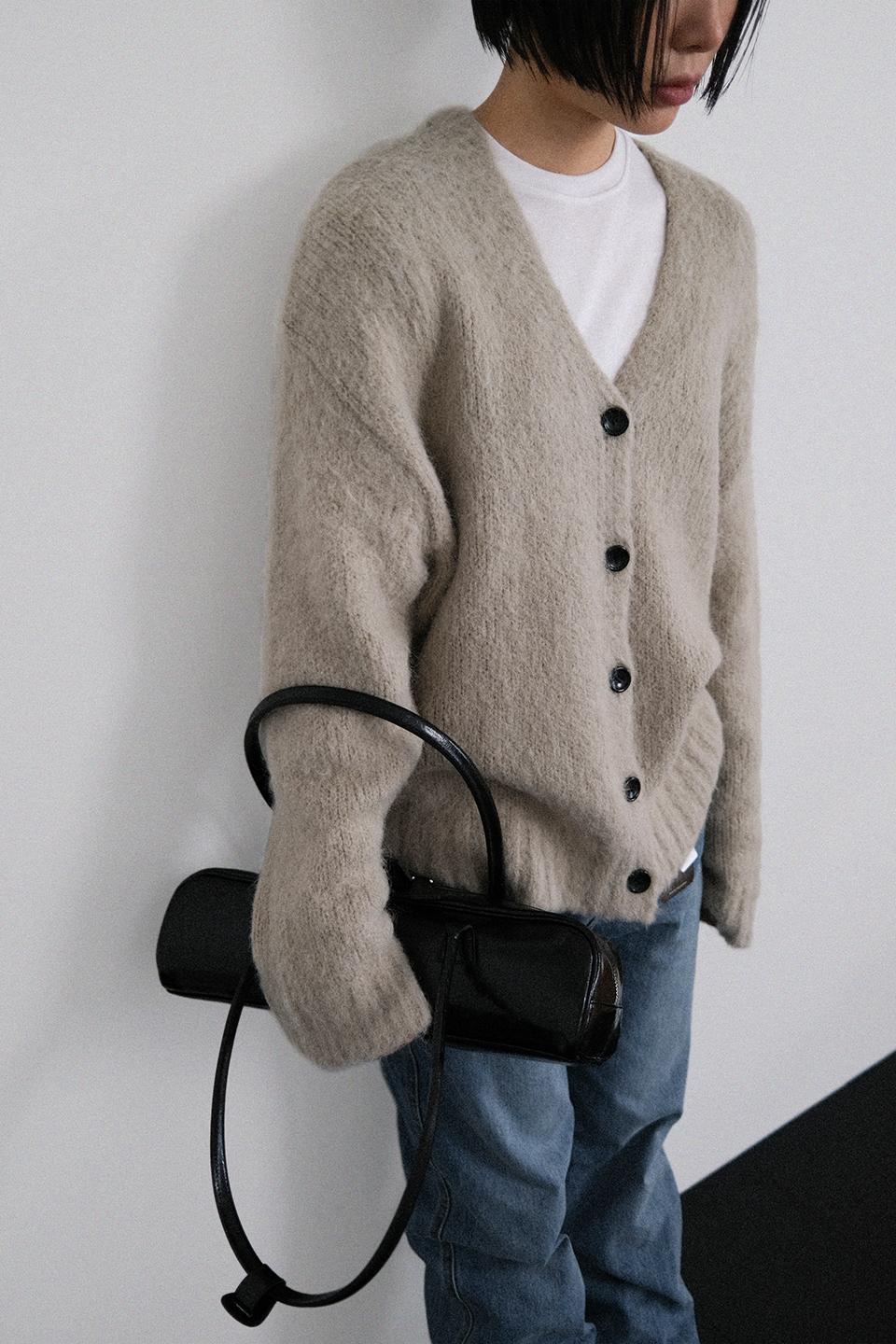 어텀 브러쉬알파카가디건