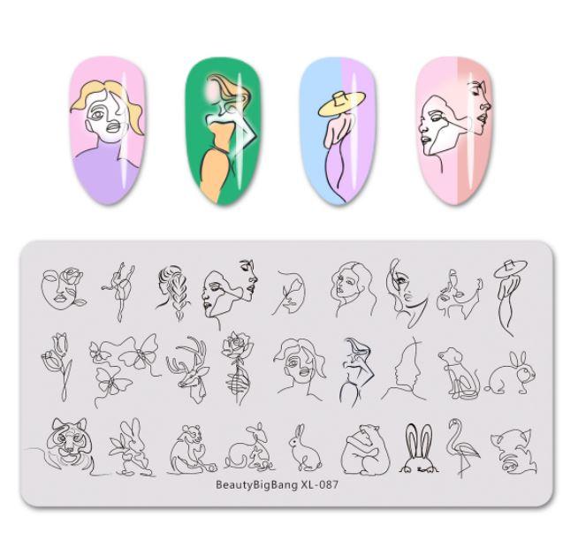 드로잉 플레이트 1번 간편네일아트재료