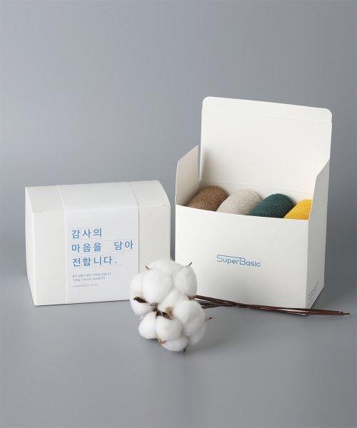 남녀공용 수면 양말 선물 세트 L 4켤레 1세트 (2종)