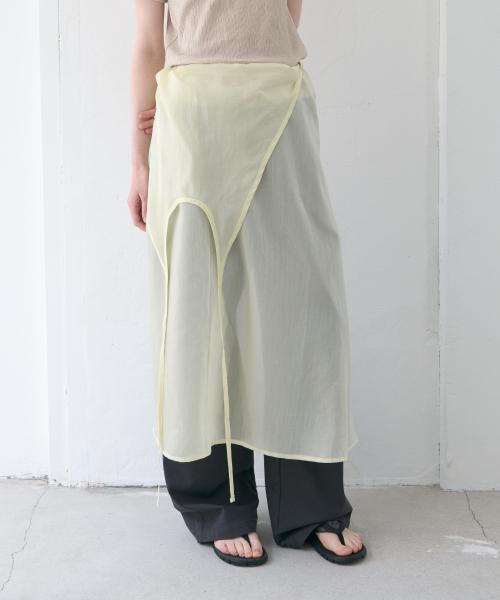 홀터 맥시 레이어드 드레스 (옐로우)