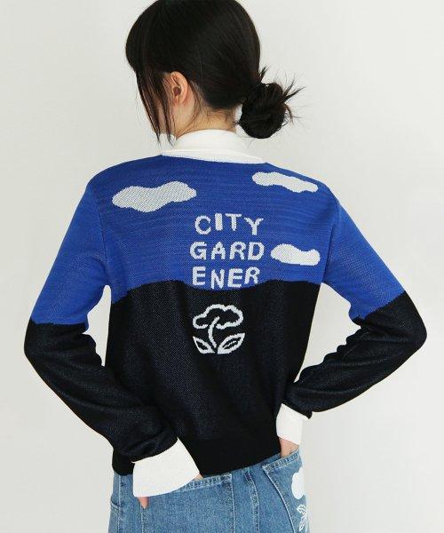 CLOUD FLOWER CARDIGAN - NIGHT 가디건