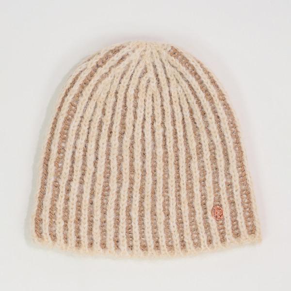 Rib Two tone Beanie_Ivory