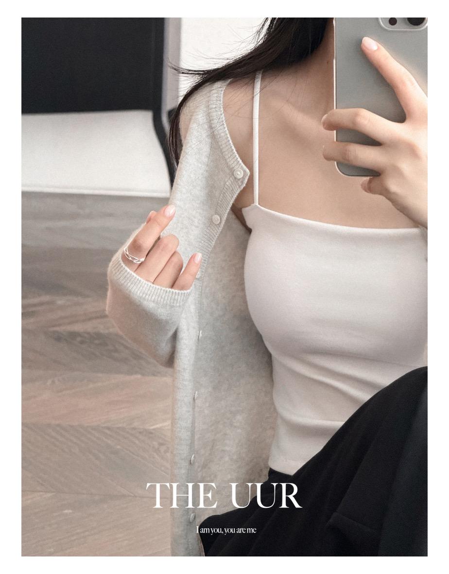 [일주일소요] [inner-pads] uur toffee sleeveless [white]