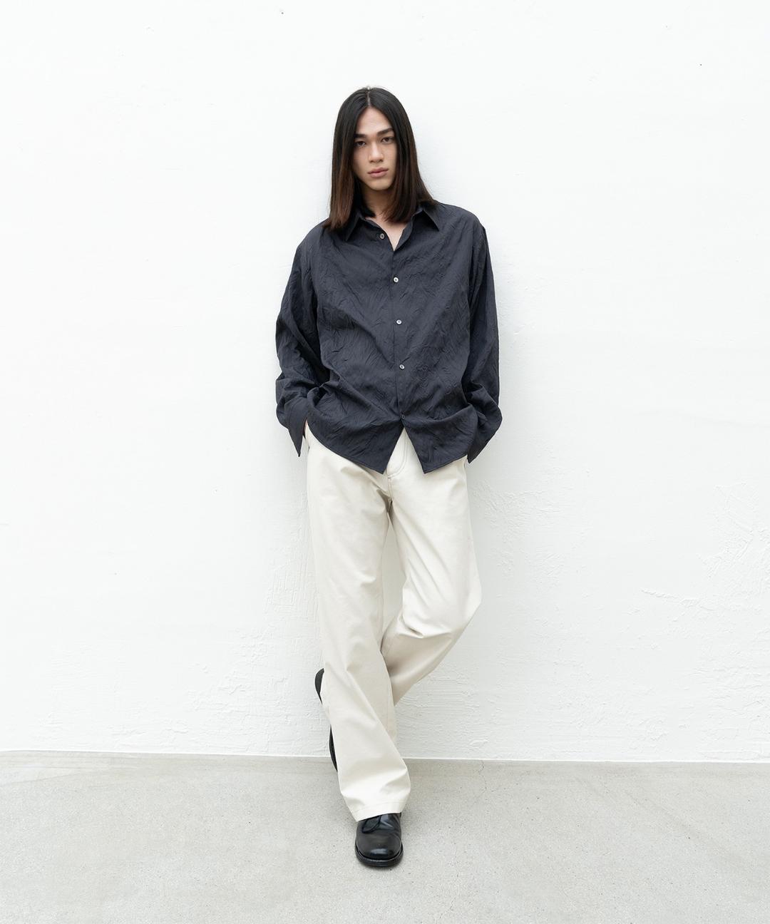 벨 실루엣 팬츠 크림