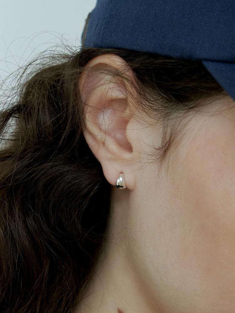[Silver] Mini Cone Ring Earrings