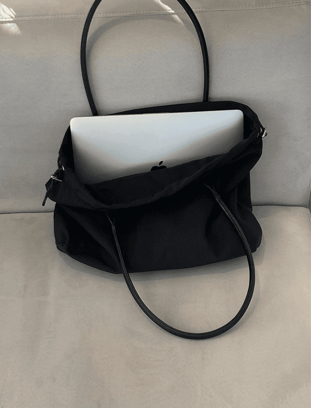 ◆MISEKI SEOUL◆ Cotton big crossbag CHARCOAL MSK2404003CH Miseki Seoul Cotton big crossbag BLACK #미세키서울,#미세키