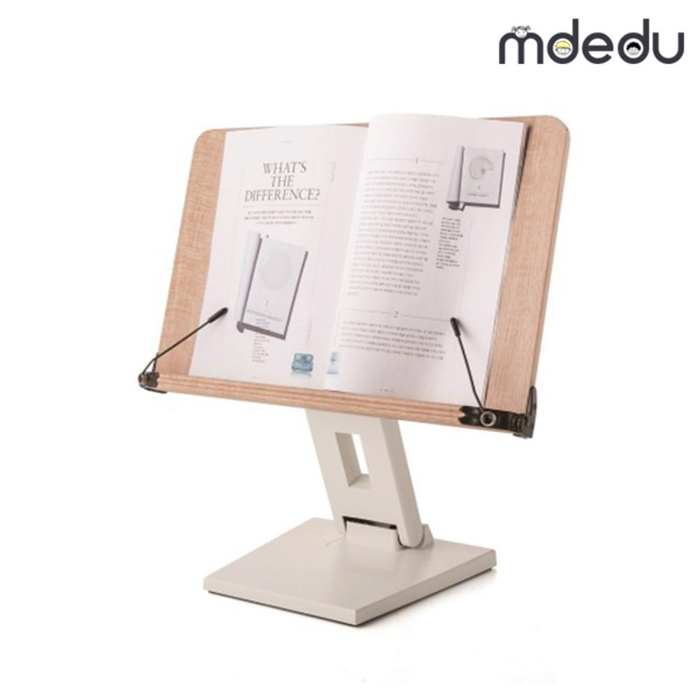 아이레벨 높이조절 높낮이 원목 각도조절 눈높이 에듀 독서대 휴대용 북 스탠드 N40H-W +3cm